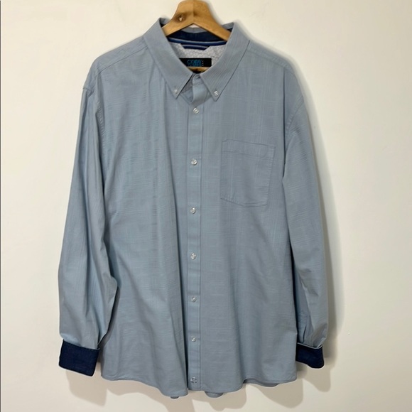 Cody James Core Shirt Blue Plaid Long Sleeve Button-Down Western Men's Size XL - Picture 13 of 14